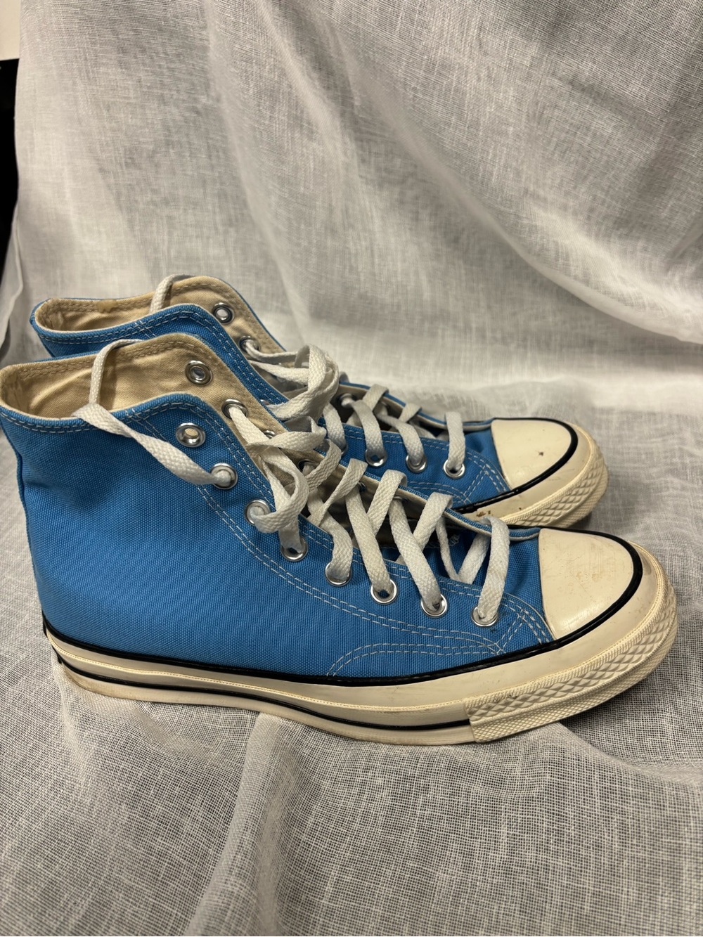 Converse Chuck 70 High Top Light Blue Canvas Sneakers Men’s Size 7 Women’s 9